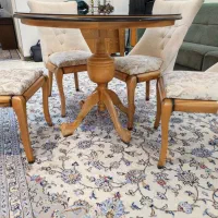 میز ناهارخوری گرد 4 نفره|میز و صندلی غذاخوری|تهران, باغ فیض|دیوار