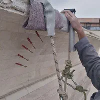 کار در ارتفاع نماشستشوعایق نانوکنتکس پیچ داربست|خدمات پیشه و مهارت|شیراز, زند|دیوار