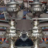 سماور گازی ۴ تا ۱۲ لیتری برنجی و استیل/سماورسازی|سماور، چایساز، قهوهساز|یزد, |دیوار