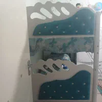 تخت دو طبقه. جدا از هم قابل استفاده|تخت و سرویس خواب|دوگنبدان, |دیوار