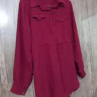 شومیز مانتویی صورتی خوشرنگ