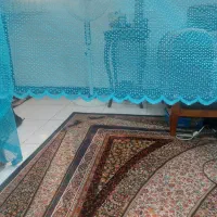 پرده قرمز و آبی|پرده، رانر، رومیزی|تهران, تهران‌نو|دیوار