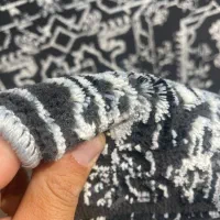 فرش ماشینی ۱/۵و۴و۶و۹و۱۲ متری طرح مدرن طوسی مشکی|فرش|تهران, بازار|دیوار