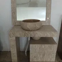روشویی سنگی شیک به همراه ست آینه ،  درحدنو