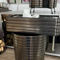 ست سطل زباله و جاقاشقی|ظروف نگهدارنده، پلاستیکی، یکبارمصرف|تهران, اوقاف|دیوار