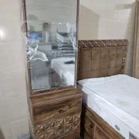 سرویس خواب تک نفره استوک هس باتشک عالی اصل|تخت و سرویس خواب|رامهرمز, |دیوار
