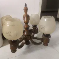 لوستر چوبی ۴شاخه