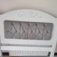 تخت یک نفره با تشک خارجی و کفی فلزی