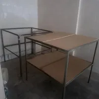 میز کار ،میز کارگاهی پایه نبشی آهنی چوب لترون|دفتر کار|تهران, دانشگاه علم و صنعت|دیوار
