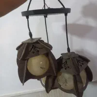 لوستر سه شاخه سالم|لوستر و چراغ آویز|نیشابور, کلاغان|دیوار