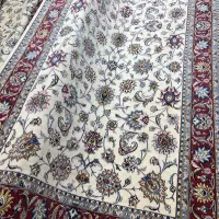 جفت فرش ۶ متری و ۹ متری افشان گل ابریشم آکبند