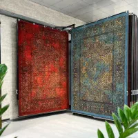 فرش مهرنگ ۱۲۵۰شانه تراکم ۳۰۰۰ زرین طلاکوب لاکچری|فرش|شیراز, فرگاز|دیوار