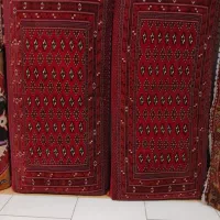 پشتی دستباف ترکمن بزرگ یک جفت ریز بافت