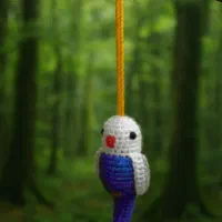 طوطی بافتنی / عروسک مدل BD-TT03-BL13-KF