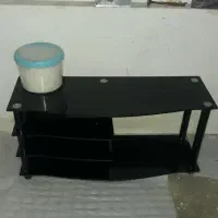 زیرتلویزون شیشه ای مشکی