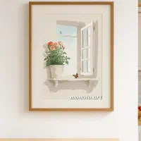 نقاشی آبرنگ ، رنگ روغن ، مداد رنگی