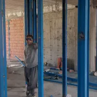 اجرای نبشی کشی...وال پست .میلگرد