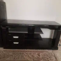 میز تلویزیون شیشه ای سالم