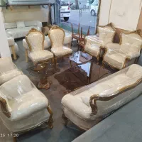 مبلمان استیل آمریکایی ۹نفره چوب راش