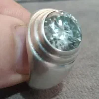 انگشترنقره پنبه ای موزانایت|جواهرات|کرج, خرمدشت|دیوار