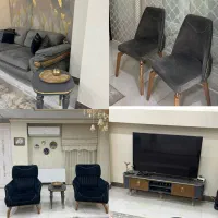 نیم ست راحتی مکانیز شرکتی بامیزوعسلی ومیز تی وی