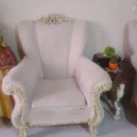 مبلمان ۷نفر بادوعددمیزعسلی میز جلوی مبل|مبلمان خانگی و میز عسلی|محلات, |دیوار