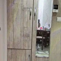 جاکفشی آینه دار جنس ام دی اف و کابینت 3 در فلزی