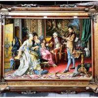 تابلو فرش دستبافت ۵۰رج چله ابریشم