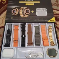 ۲ عدد اپل واچ با ۱۴ بند ب همراه ۲عدد ایر پاد اپل