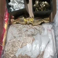 پرده دوقلو پنجره ۱.۵ ۲.۵m سرب ۲۳m گیره پرده نو