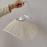 لوسترمکرومه‌ای مینمال و قیمت اقتصادی|لوستر و چراغ آویز|گرگان, |دیوار