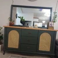 کنسول سبز یشمی|بوفه، ویترین، کنسول|رشت, استقامت ۲|دیوار