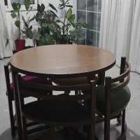 میز ناهارخوری ۴نفره|میز و صندلی غذاخوری|ساری, |دیوار