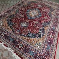 فرش ۱۲ متری باستان یزد لاکی شکوفه کائنات شعبانیه۱
