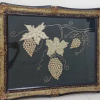تابلو دست دوز با قاب طلایی|تابلو فرش|تهران, فردوس|دیوار