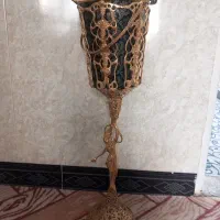 سطل آشغال وجا دستمال کاغذی برنز