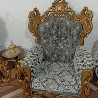 مبل سلطنتی ۹ نفره در حد نو|مبلمان خانگی و میز عسلی|گرمی, |دیوار