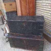 صندوق چوبی فوفل عتیقه قدیمی چوب هندی ۲۰۰ساله