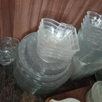 ظروف آشپز خانه بلور وجای حبوبات|ظروف سرو و پذیرایی|اصفهان, جاوان|دیوار