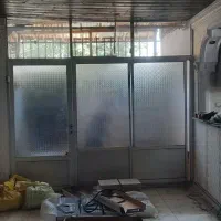 درهاو جای کولر الومینیومی سنگین با شیشه و چارچوب