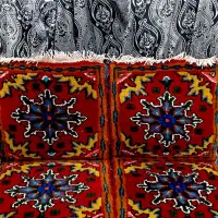 دو جفت فرش دستبافت  روصندلی