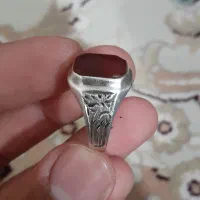 انگشتر نقره گوزنی دست ساز قدیمی