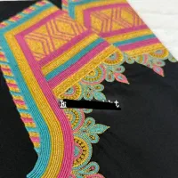 گلدوزی شلوار پیراهن بندری و چادر