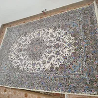 جفت فرش ۴۲ خانه دستبافت گل ابریشم (۶متری)کاشان|فرش|تهران, فلسطین (میدان انقلاب)|دیوار
