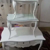 مبل ۷نفری سالم درحدنو بدون خش بامیزعسلی