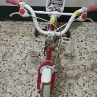یک عدد دوچرخه دخترانه صورتی زیبا سالم
