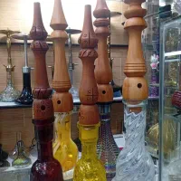 قلیان چوبی،برنجی،سرخ و خارجی رخ ساده وملزومات