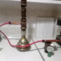 قلیان تنه چوبی