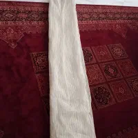 پرده حریر لمه بافت زری راه راه