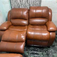 مبل ریلکسی چرم واقعا طبیعی (مالزی)|مبلمان خانگی و میز عسلی|تهران, پاسداران|دیوار